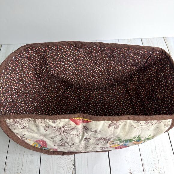 Set of 4 VTG 60s 70s Mushrooms Floral Toile Toaster Cover 2 Placemats 1 Hot Pad - Picture 8 of 16